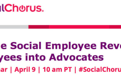 Join the @SocialEmployee Revolution Webinar by @SocialChorus #SocialChorusU #socbiz