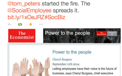 Social Leaders: Spreading the #SocBiz Fire on #SocBizChat #Leadership #HR #NewWayToWork