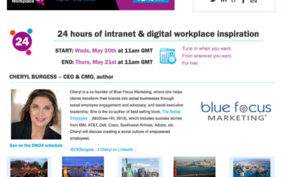 Join @CKBurgess and @MNBurgess for the #DW24 Conference on May 20! @DWG #digitalworkplace #NewPlaceToWork