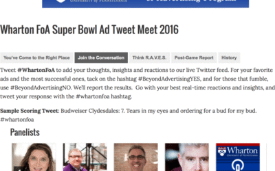 Join Wharton’s 6th Annual Super Bowl Tweet Meet Feb 7 #WhartonFoA #SuperBowl #SuperBowl50